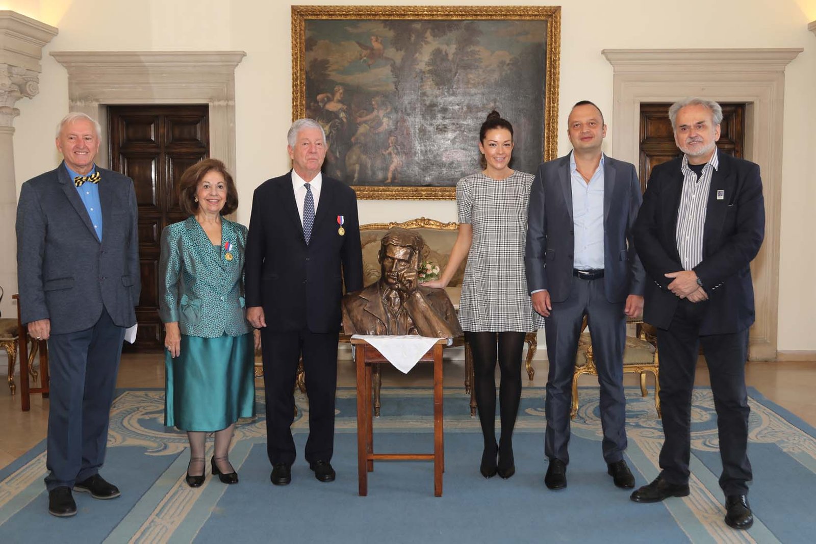 ОРДЕН НИKОЛЕ ТЕСЛЕ ЗА ПРЕСТОЛОНАСЛЕДНИKА АЛЕKСАНДРА И ПРИНЦЕЗУ KАТАРИНУ